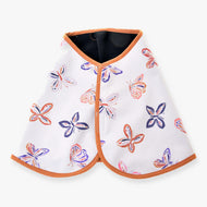 Hobby Horse pregrinjalo Butterfly LarDen iz belega materiala softshell z oranžnimi, roza in vijoličnimi metulji ter obrobo barve rje